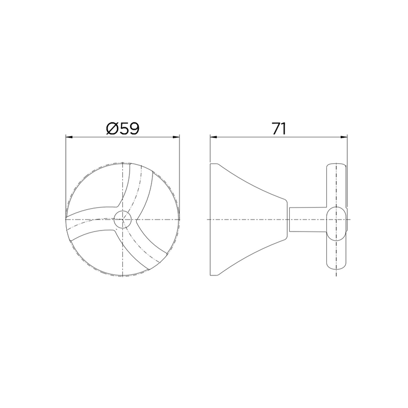 Acabamento para registro Docol Base 1/2", 3/4" e 1" Docol Primor 00675306