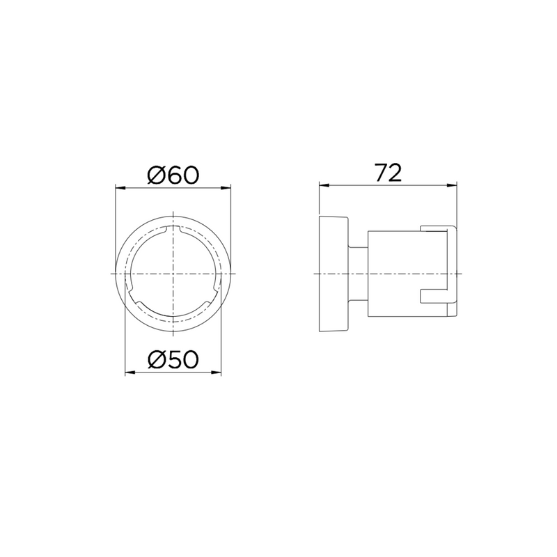 Acabamento Registro Base 1/2", 3/4" e 1" Riva Docol 00449606