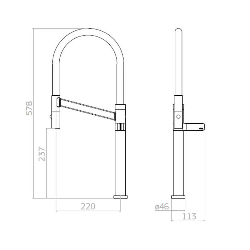 Torneira De Cozinha Colore Inox Marrom Deca 1189.INX.MR