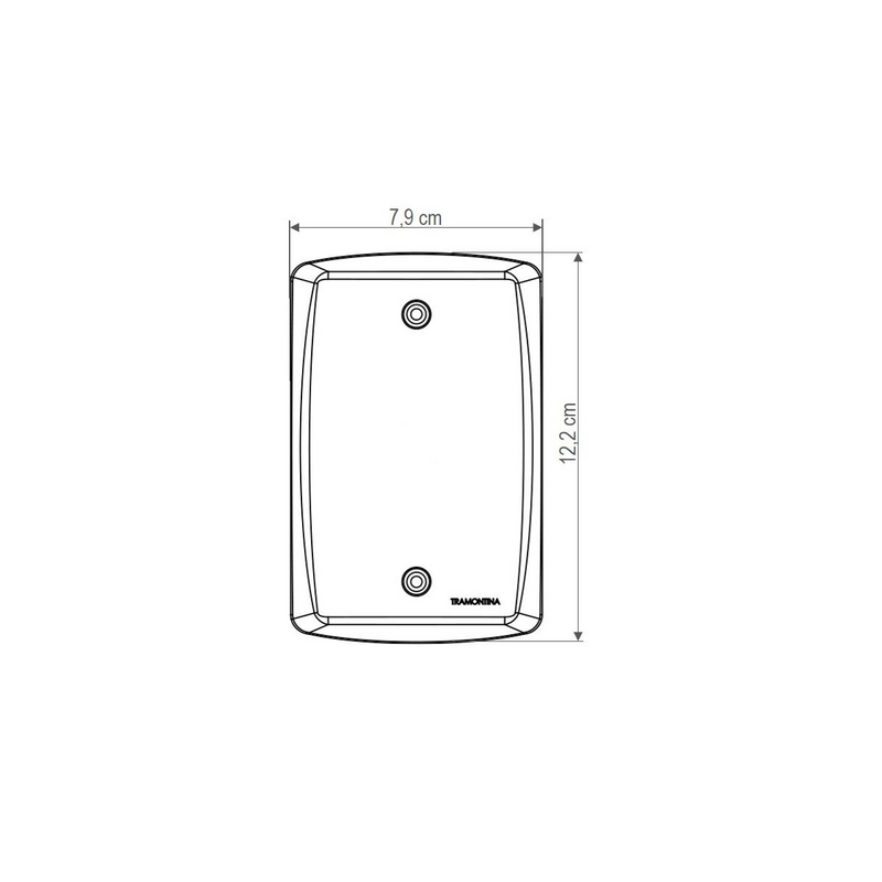 Conjunto 4x2 com 1 Interruptor Simples 10 A 264 V e 1 Tomada 2P+T 145/264 V Tramontina