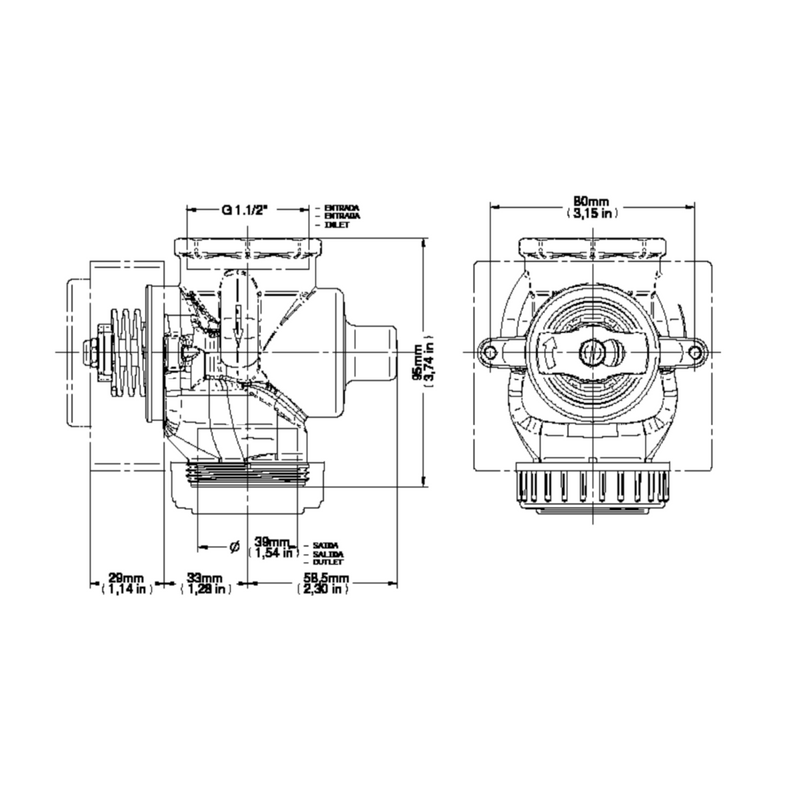 Válvula de Descarga 1.1/2" Docol 01021500