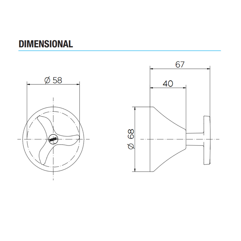 Acabamento para registro DocolBase 1.1/2" Nova Pertutti 00904206