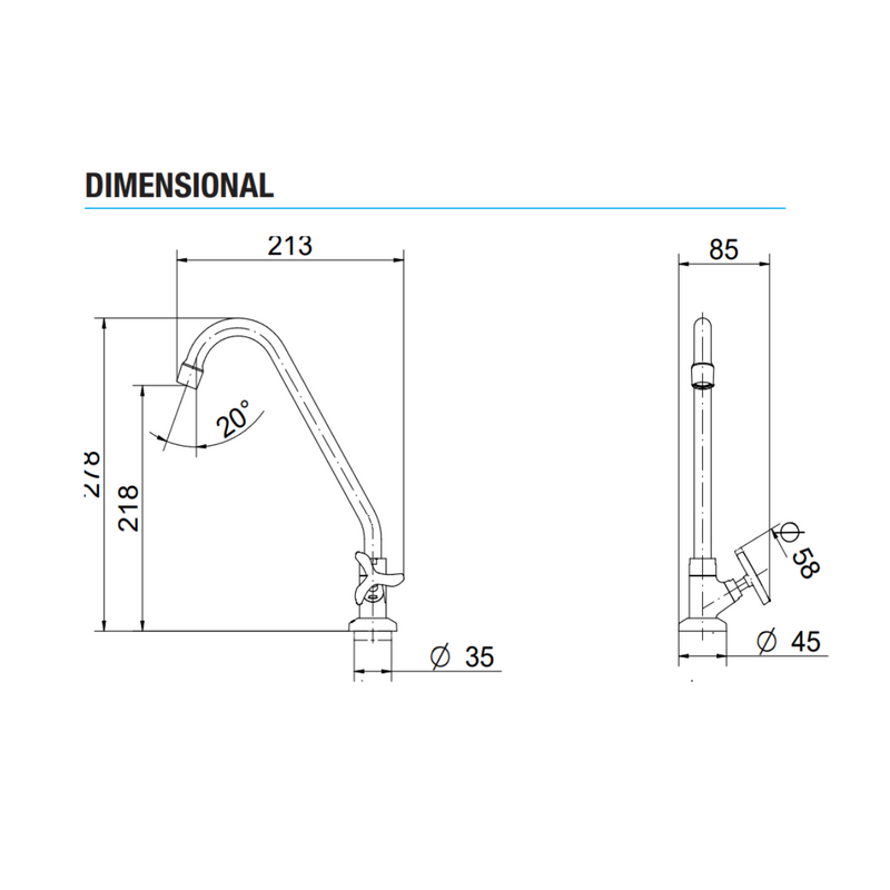 Torneira para Cozinha Nova Pertutti Cromado Docol 00903806